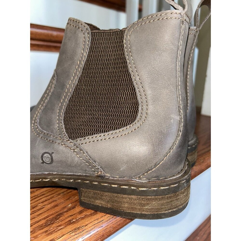 NEW Born Men's Hemlock Leather Boots Size 9.5 Brown Pull On Casual Fall Winter - Picture 8 of 13